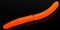 Мягкая приманка Libra Lures Fatty D Worm 65 цвет 011-hot orange limited edition 10шт/уп - фото 104129