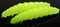 Мягкая приманка Libra Lures Larva 45 цвет 006-hot yellow limited edition 8шт/уп - фото 104197