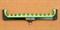 Подставка Rosy Dawn гребенка Фидерная 12 неопрен зеленая малая - фото 30300