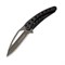 Нож Kosadaka складной 15,5/8см 250гр стальное лезвие, чёрная рукоятка - фото 37191