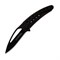 Нож Kosadaka складной 15,5/8см 250гр чёрное лезвие, чёрная рукоятка - фото 37192