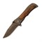 Нож Kosadaka складной 20,5/12см "дамасский" с деревянной накладкой - фото 37205