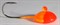 Джиг-таблетка FishGuru цвет оранжево-красный 3,5гр Крючок №4 2шт/уп - фото 72210