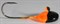 Джиг-таблетка FishGuru цвет оранжево-чёрный 2,5гр Крючок №4 2шт/уп - фото 72238