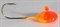 Джиг-таблетка FishGuru цвет оранжево-красный 2,5гр Крючок №4 2шт/уп - фото 72251