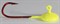 Джиг-таблетка FishGuru цвет люминисцентный жёлтый 2,5гр Крючок Selner №1 2шт/уп - фото 72260