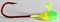 Джиг-таблетка FishGuru цвет жёлто-зелёный 2,5гр Крючок Selner №1 2шт/уп - фото 72265