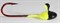 Джиг-таблетка FishGuru цвет желто-черный 2,5гр Крючок Selner №1 2шт/уп - фото 72267