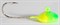 Джиг-таблетка FishGuru цвет жёлто-зелёный 3,5гр Крючок №2 2шт/уп - фото 72276