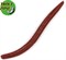 Приманка TroutZone Wake Worm-2 80мм Сыр Chocolate - фото 72446