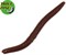 Приманка TroutZone Wake Worm-2 80мм Сыр Red-brown - фото 72452