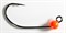 Джиг-головка Вольфрамовая Крючок Decoy MG-3 №6 0,5гр Оранжевая 5шт/уп - фото 79637