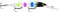 Воблер Rapala DownDeep Husky Jerk суспендер 2,4-5,7м, 12см 15гр BWB - фото 87114