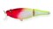 Воблер Strike Pro Cranckee Bass Joint 80 плавающий составной 8см 13гр Заглубление 0,5-1,0м Fluo X10 - фото 94783